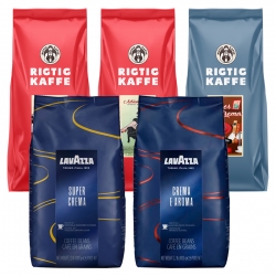 Rigtig Kaffe & Lavazza Mixpakke 5kg Hele kaffebønner