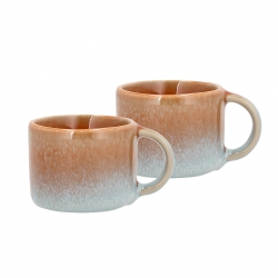 Villa Collection Styles Espressokop 8 cl 2 Stk Blå/Amber