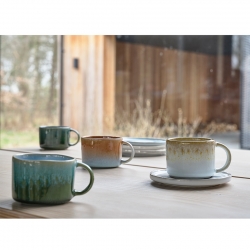 Villa Collection Styles Espressokop 8 cl 2 Stk Creme/Sand