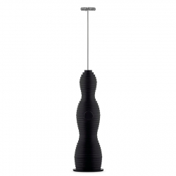 Alessi Pulcina Mælkeskummer Sort