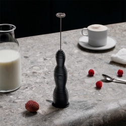 Alessi Pulcina Mælkeskummer Sort