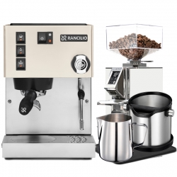 Rancilio Silvia E V6 2023 Hvid Espressomaskine Inkl. Eureka Libra & Baristaudstyr