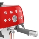 Smeg EGF03RDEU Manuel espressomaskine Inkl. Kværn Rød