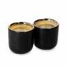 La Cafetière Dobbeltvægget Espressokop 7 cl 2 Stk Sort/Guld