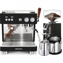 Ascaso Baby T Plus Sort Espressomaskine Inkl. Eureka Mignon Libra & Baristaudstyr