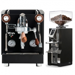 Izzo Vivi PID PLUS Black Edition Espressomaskine Inkl. Eureka Mignon Libra Espressokværn