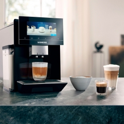 Siemens TQ905R09 EQ900 s500 Espressomaskine Inkl. 8x400g Rigtig Kaffe Organic