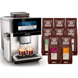 Siemens TQ905R03 EQ900 s500 Espressomaskine Inkl. 8x400g Rigtig Kaffe Organic