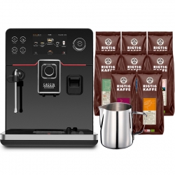 Gaggia Accademia Espressomaskine Inkl. Mælkekande & 8x400g Rigtig Kaffe Organic