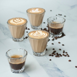 Loveramics Twisted Cortado Glas 12 cl 1 Stk Klar