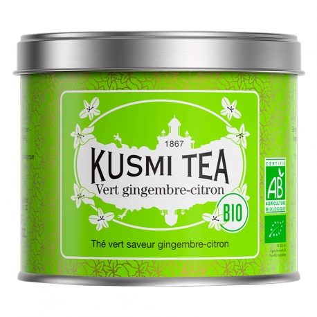 Kusmi Grøn Te Citron og Ingefær Økologisk 100g