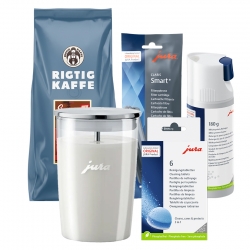 Jura Plejepakke - Claris Smart Inkl. Mælkebeholder & Kaffe