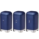 KitchenCraft Lovello Beholdere Navy 3 Stk