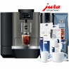 Jura X10 (EA) Dark Inox Espressomaskine Inkl. 2,5L Cooler, Pleje, Kaffe, Fast vandtilslutning & Opsætning