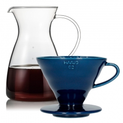 Hario Filterbryg Sæt Inkl. V60-02 Keramik Dripper 2 Kop & Glaskande 0,4 L