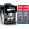 Siemens TQ905RZ5 EQ900 Plus Espressomaskine Inkl. 6kg Rigtig Kaffe incl. autoCalc'n Clean