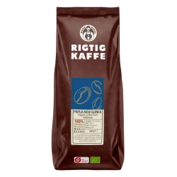 Rigtig Kaffe Organic Papua New Guinea v/24kg Hele kaffebønner