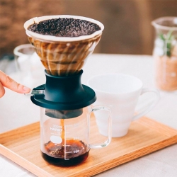 Hario Immersion Switch Filterbryg Sæt Inkl. Hario Slim Plus Manuel Kaffemølle Sort
