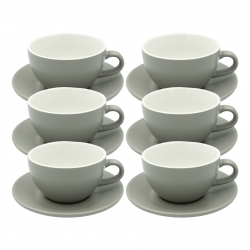 Club House Tulipano Latte m. Underkop Mat Grå 30 cl 6 Stk