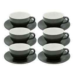 Club House Tulipano Cappuccino m. Underkop Mat Sort 26 cl 6 Stk