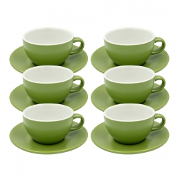 Club House Tulipano Cappuccino m. Underkop Mat Grøn 26 cl 6 Stk