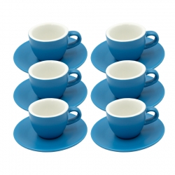 Club House Tulipano Espresso m. Underkop Mat Blå 7 cl 6 Stk