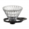 Hario V60-02 Glas Dripper Sort 2 Kop.