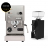 Profitec GO Brushed Espressomaskine - Exclusive Line Inkl. Eureka Mignon Turbo Sort Espressokværn