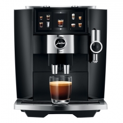 Jura J8 Twin (EA) Diamond Black Espressomaskine Inkl. Mælkebeholder, Pleje & Rigtig Kaffe