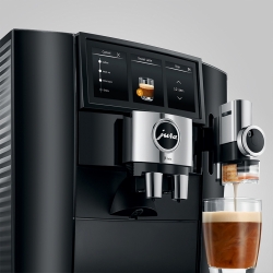 Jura J8 Twin (EA) Diamond Black Espressomaskine Inkl. Mælkebeholder, Pleje & Rigtig Kaffe