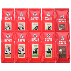 Rigtig Kaffe Mixpakke 6 kg Hele kaffebønner