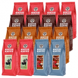Rigtig Kaffe Mixpakke 7,2kg Hele kaffebønner