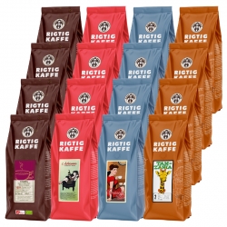 Rigtig Kaffe Mixpakke 7,2kg Hele kaffebønner