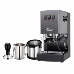 Gaggia Classic E24 Grå Espressomaskine Inkl. Baristaudstyr