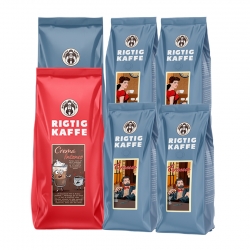 Rigtig Kaffe Mixpakke 4kg Hele kaffebønner