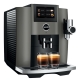 Jura S8 (EB) Dark Inox Espressomaskine Inkl. Startpakke DK sprog & 6kg Rigtig Kaffe Crema Intenso Hele kaffebønner