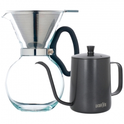 La Cafetière Pour Over 8 Kop. og La Cafetière Gooseneck Kedel 0,6 L Sort