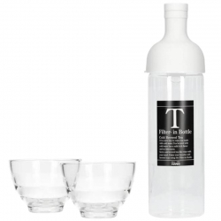 Hario Filter-In 0,75 L Istebrygger Lysegrå m. 2 glas