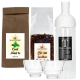 Hario Filter-In 0,75 L Istebrygger Lysegrå m. 2 glas Inkl. Cool Mint Urte Te 80g & Rooibos Rabarber & Jordbær Te 100g