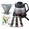 Hario & La Cafetiére Filterbryg Sæt Inkl. V60 Kettle Buono 100 1 L, Dripper 1 Kop, V60 Server & Filtre