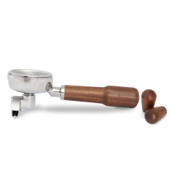 La Pavoni Portafilter Double Spout Inkl. Greb til La Pavoni Cellini Evolution & Botticelli Specialty Espressomaskiner Valnød