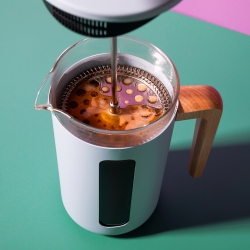 La Cafetière Pisa 8 Kop. Stempelkande Himmelblå