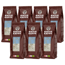 Rigtig Kaffe Organic El Chebe 7x400g Hele kaffebønner