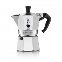 Bialetti Moka Express 3 Kop. Espressokande Alu Inkl. Bialetti Perfetto Moka Classico Malet kaffe 250g
