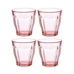 Duralex Picardie Caféglas 25 cl 4 Stk Rosa