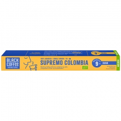 Black Coffee Roasters Supremo Colombia Kaffekapsler Øko 10 x 10 stk