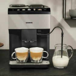 Siemens TP517R03 EQ500 Espressomaskine Inkl. Plejepakke & 1,5kg Rigtig Kaffe Hele kaffebønner