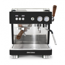 Ascaso Baby T Plus Sort Espressomaskine Inkl. Eureka Mignon Libra 65 Espressokværn, Baristaudstyr, Vandfilterkande & 1kg Kaffe