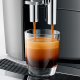 Jura E8 (EC) Platin Espressomaskine Inkl. Startpakke (DK sprog), Mælkebeholder, 3kg Rigtig Kaffe Super Crema & Pleje