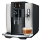 Jura E8 (EC) Platin Espressomaskine Inkl. Startpakke (DK sprog), Mælkebeholder, 3kg Rigtig Kaffe Super Crema & Pleje